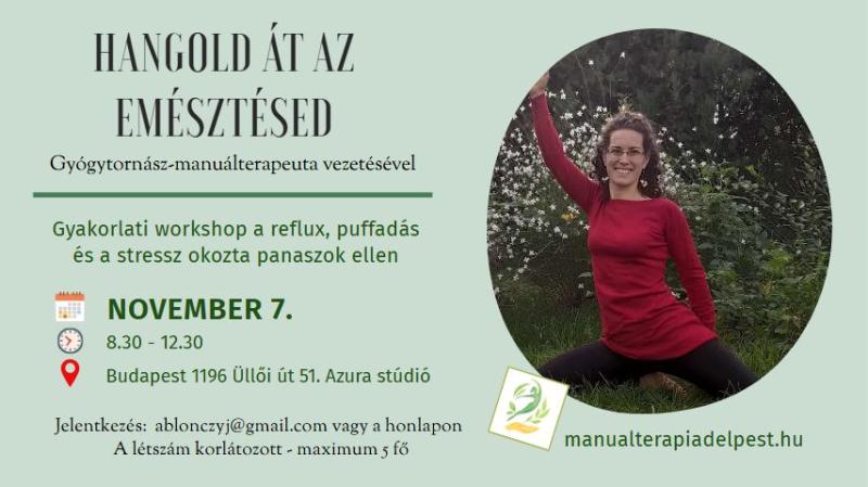Emésztést újrahangoló workshop